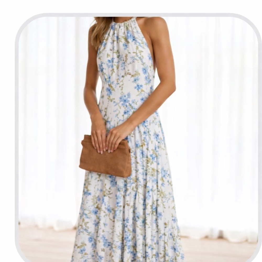 NWT White | Closet - Billy J Truely Maxi Dress